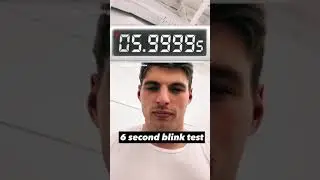 max verstappen 6 second blink test 🔥🔥 #shorts