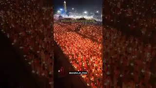 Geniune World Record 🔥2100 Devotees Perform Bhavya Saryu At Ayodhya 🔥 #Ayodhya #saryughat #shorts