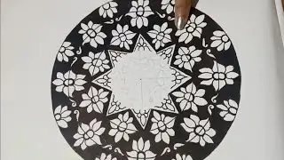 Mandala art for beginners #artwork #mandalaart #Blackandthick#