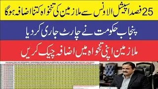 Special allowance chart||Special allowance||How many salary increase...