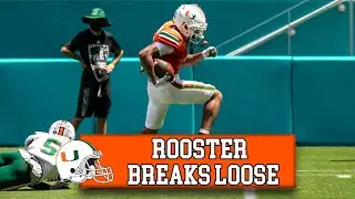 Jaylan Knighton SPEEDS Past Defense on TD Run | Full Spring Game Highlights
