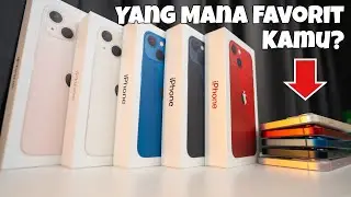 UNBOXING SEMUA WARNA IPHONE 13 / 13 MINI + Aksesoris Pilihan!!