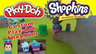 Lets Make Custom Play-Doh Shopkins! Season 5 DIY Craft | Shopking