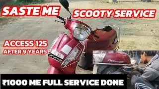 SCOOTER SERVICE IN ₹1000 ACCESS 125 9 YEAR SERVICE