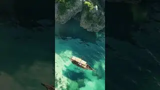Hidden Tropical Paradise with Crystal Waters | Relaxing Music for Soulful Escapes | #shorts  #relax