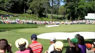 Martin Kaymer hole in one with ball skipped across the water at 16 - 2012 Masters [Original HD]