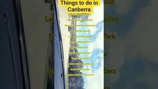 Things To do in Canberra Australia 🇦🇺