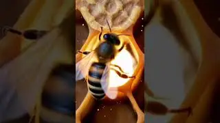 Life Cycle of Honey Bees in 60 Seconds 🐝 | Egg to Adult | Amazing Bee Facts #honeybees #facts