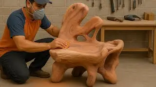 Unique Project From Strange Tree Stump // Make A Sturdy Chair That Can Withstand Harsh Weather