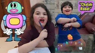 Funny Robot  Story 😂Moral Story for Kids #kidsvideo  #14august #comedy  #shortvideo #kids #viral