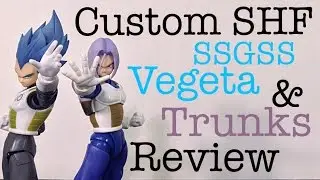 Custom SH Figuarts SSGSS VEGETA & Custom SH Figuarts TRUNKS Action Figure Review Toy Review