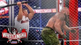 Строуман выводит Макмэна из стальной клетки: WrestleMania 37 &ndash; Ночь 1 (эксклюзив WWE Network)
