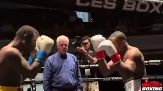 Rashidi Ellis Vicious 3rd Round knock Out Over Josec Ruiz In The Lowell Auditorium CES Promotion 🥊