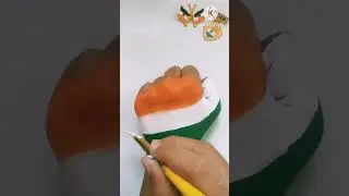 flag painting on hand || Republic day #shorts