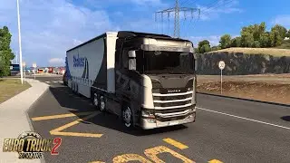 🔴Euro Truck Simulator 2 - Scania Super 770 Top Saindo de Rijeka (HR) com graxa Grafite (16t) ETS2😎👀