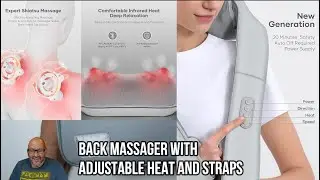 Careboda Back Massager with Adjustable Heat and Straps