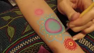 Pretty Mandala Patterns Body Paint