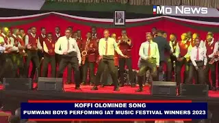 President Ruto amazed by Pumwani boys at Music festival winners concert in Nakuru statehouse.