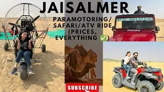 Jaisalmer adventure , paragliding, paramotoring,atv ride ,safari | Prices@miniandhunny