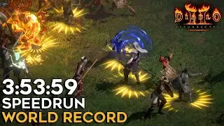 WORLD'S FIRST SUB 4 HOUR HELL NECRO SPEEDRUN | WORLD RECORD | 3:53:59 | DIABLO 2 RESURRECTED