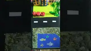 ideal environment model using cardboard ....👍👍 #shorts