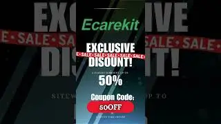 Ecare Kit Sitewide code! #EcareKit #HomeHealth #WellnessEssentials #shopnow #50percentoff #50off