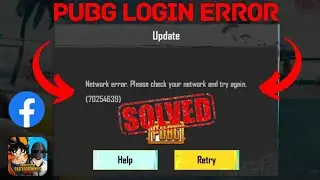 Fix Network Error login failed please check your network settings pubg mobile