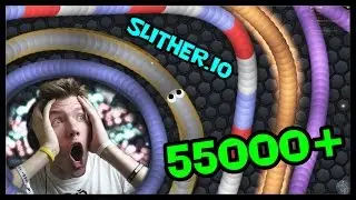 NOV&Yacute; REKORD!! 55000+ MASS | slither.io #5 | SK Let's play | facecam | HD 60FPS