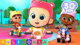 Five Little Bikes 🚲 and more Nursery Rhymes | KOLI KOALA | Kids Songs