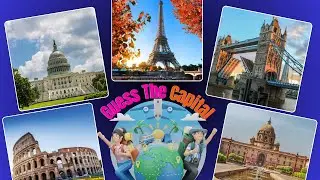 Guess the Capital City! 🌍 Easy, Medium & Hard Levels | Fun Geography Quiz for Kids