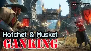 New World PVP - Ganking with Hatchet and Musket