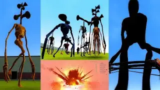 ALL Siren Heads and Trevor Henderson creatures in Garry's Mod