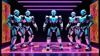 Five Little Robots on the Run | Fun Robot Song for Kids | Learning Adventure Rhyme