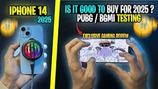 IPhone 14 Gaming Review 2025 🤯🔥 | IPhone 14 PUBG/BGMI Test 2025 || Battery,Heating, Recording Test
