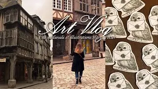 Cit&eacute; m&eacute;di&eacute;vale & illustrations Harry Potter | Art Vlog 👩&zwj;🎨​