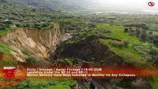 Sicily / Niscemi / Aerial Footage / 16-02-2026
