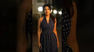 Classy, chic & stunning! 💙✨ Rashi Singh slays in polka-dot perfection 🔥👗#RashiSingh #PolkaDotDress