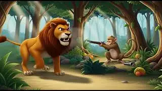 &ldquo;Realistic AI Wildlife Moment Monkey & Lion Encounter 🐒🦁&rdquo;