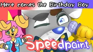 [Speedpaint] Here Comes the Birthday Boy! (Timber Puppers) (Late Birthday Gift)