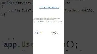 NET6 MVC Sessions