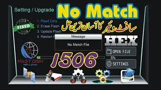 How to Remove No Match File Error in All 1506T || How to Change Customer ID  #1506t #1506tsoftware