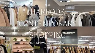 harrods shopping vlog: lvir, aexae, staud, sandro 🛍️ try on, autumn/winter staples, capsule wardrobe