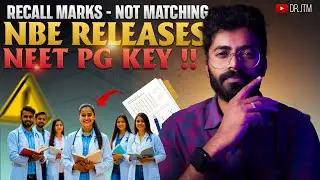 NBE RELEASING NEET PG ANSWER KEY🤯 | WHAT IS THE USE NOW? |DR.JTM