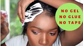 Trying out the No Gel, No Glue Wig install | MissSharz Sassy Trends