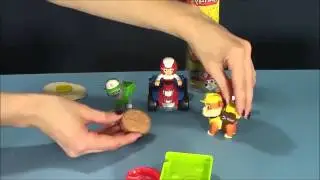 Мультфильм из игрушек. Щенячий патруль пластилин Plej Do Игрушки для малыша / Mul'tfil'm iz igrushek