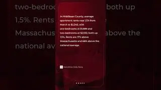 Middlesex County apartments for rent saw price increases in April