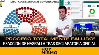 Salvador Nasralla reacciona a declaratoria oficial emitida por parte del CNE