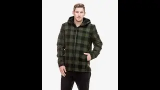 Swanndri Men's Hudson Wool Hoody - Olive Black Check
