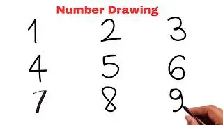Number Drawing Using 1 To 9 | How to draw pictures using numbers 1 to 10