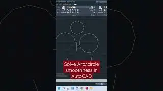 AutoCAD 2023 Tips & Trick - Solve Arc/circle smoothness in AutoCAD #shorts #autocad